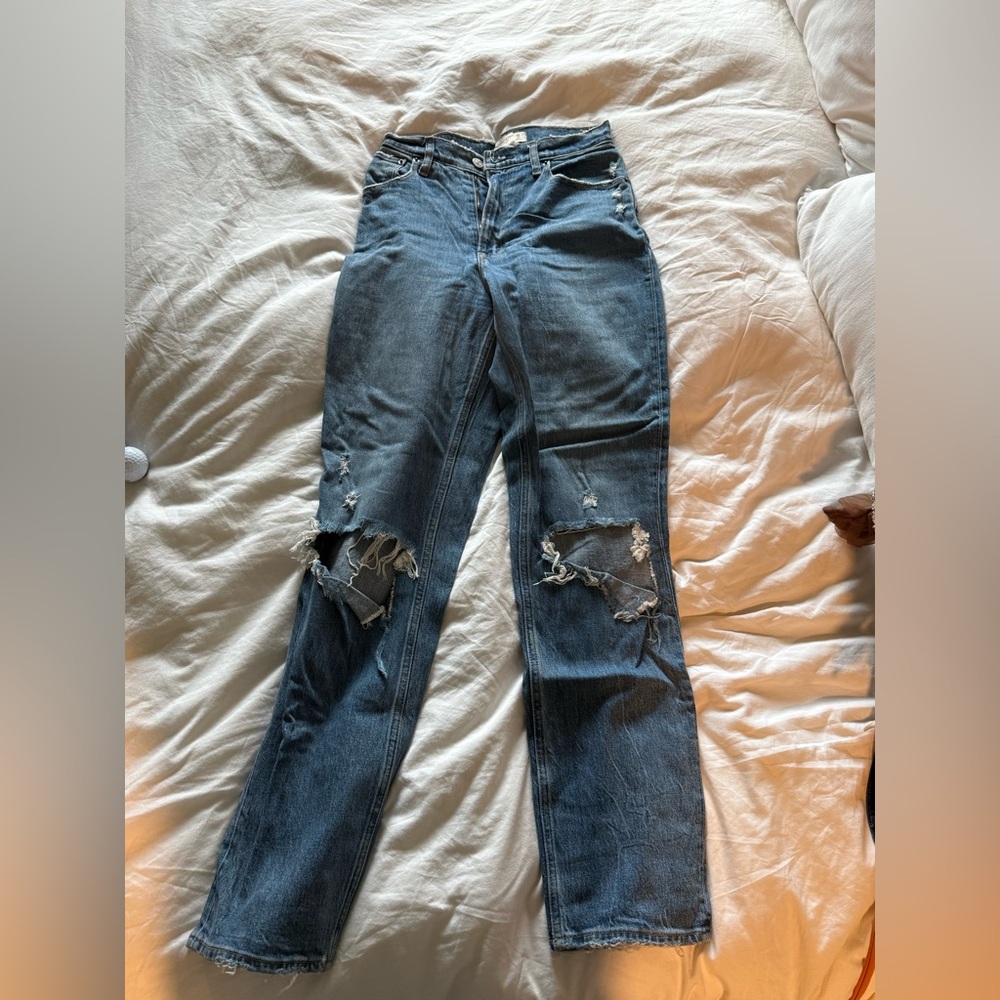 Abercrombie 90s straight ultra high rise jeans